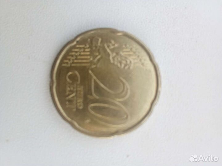 Монета 20евро центов 2018г.в(Франция)