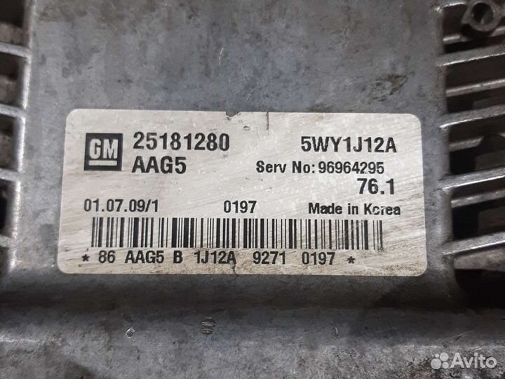 Эбу двигателя Chevrolet Cruze F18D4 1.8i