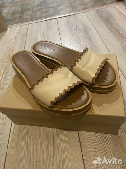 Шлепанцы женские натуральная кожа 39