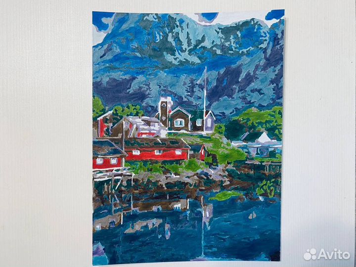 Картина по номерам ручная работа готовая