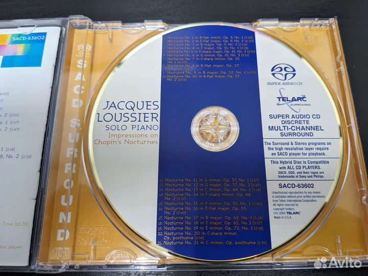 Jasques Loussier Solo piano 2004 USA sacd