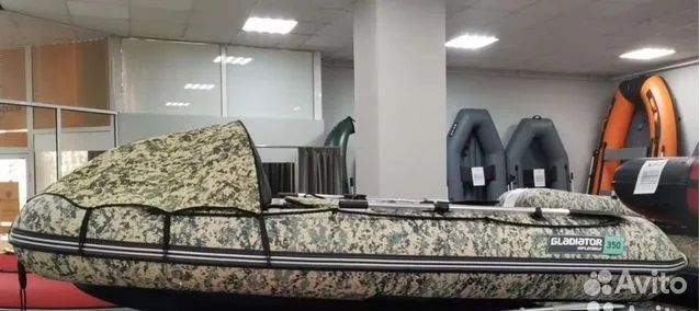 Лодка пвх Gladiator E350 PRO camo