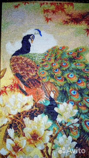 Картина Жар птица, шелк