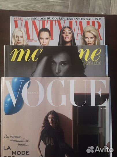 Журналы Франция Vouge Madam Figaro Venity Fair