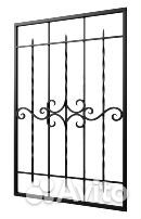 Решётки на окна кованые № 116
