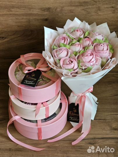 Цветы из зефира