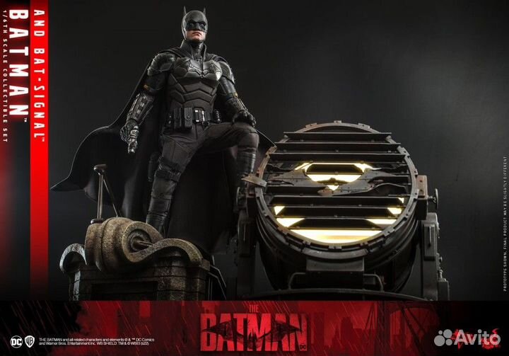 MMS641 Batman and Bat-signal set 1/6