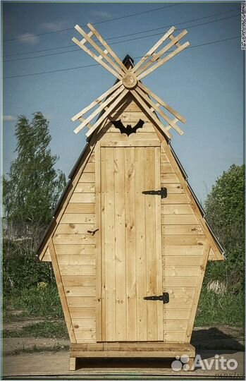 Дачный туалет деревянный FQP