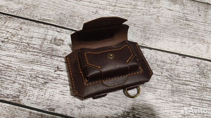 Кошелек мужской кожаный ручной работы