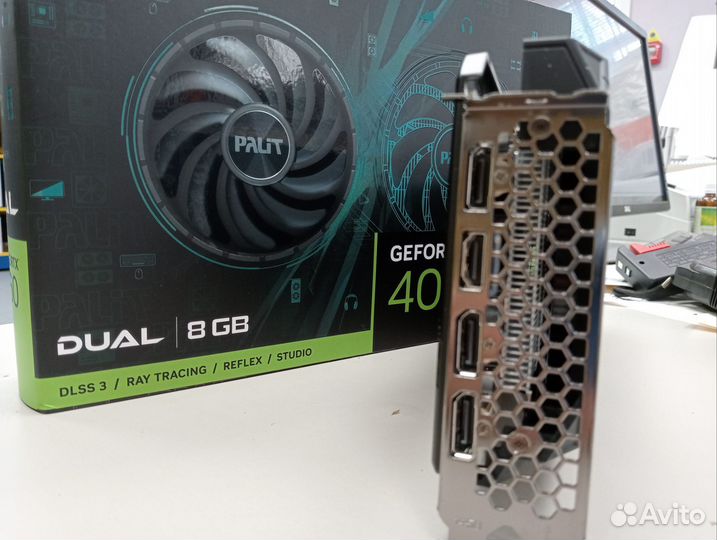 Видеокарта Palit nvidia GeForce RTX 4060 dual