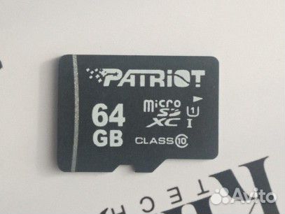 Карта памяти MicroSD Patriot 64 GB