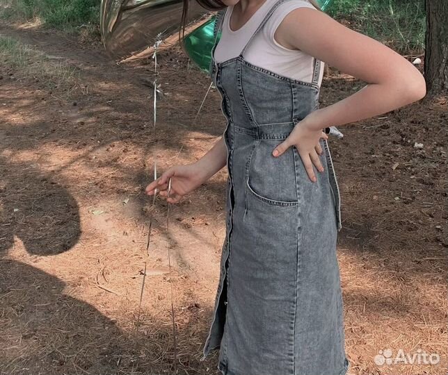 Джинсовый сарафан