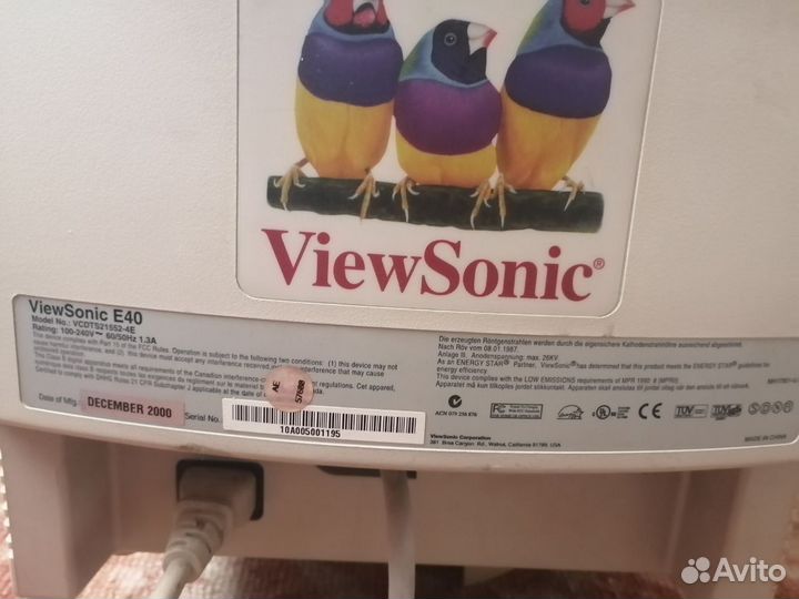 Монитор Viewsonic E40