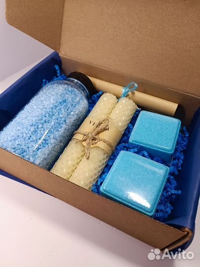 Подарочный набор женский Бомбочки и соль для ванн