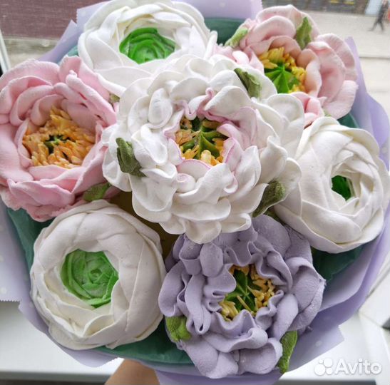 Зефирный букет на День рождения, свадьбу