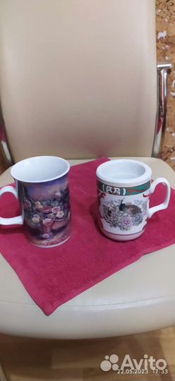 Чашки для чая и кофе, чайник заварочный, стаканы