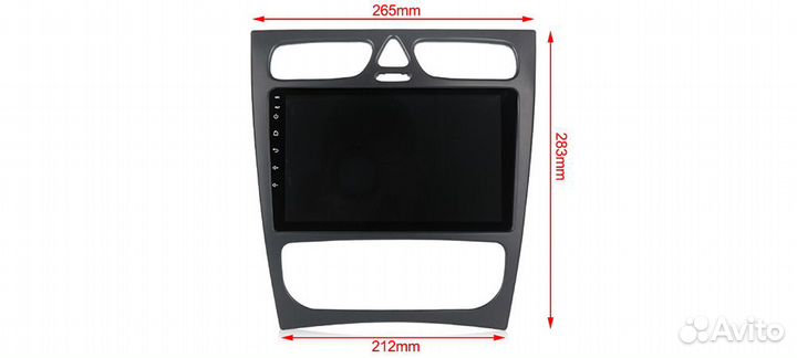 Магнитола Mercedes 203, 639, 463 Android