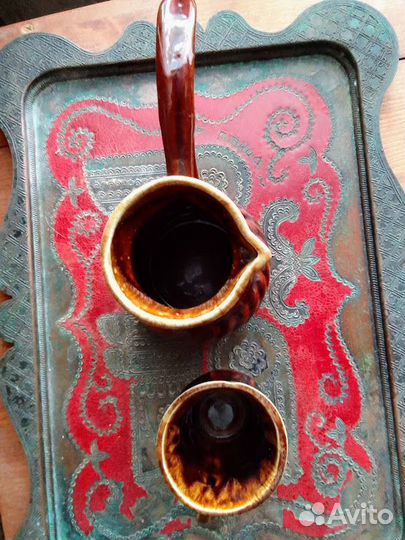 Турка и чашка керамика