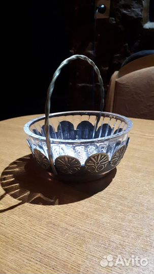 Конфетница мельхиор СССР