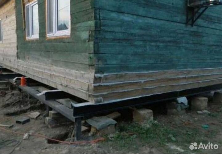 Замена закладных венцов домов