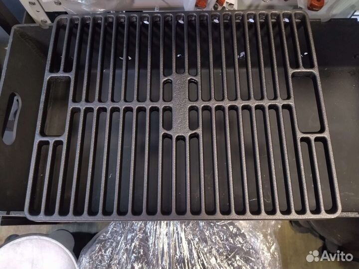 Решетка чугунная гриль 42*33 биол
