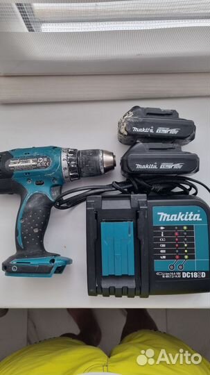 Аккумуляторная дрель шуруповерт Makita DDF453RFE