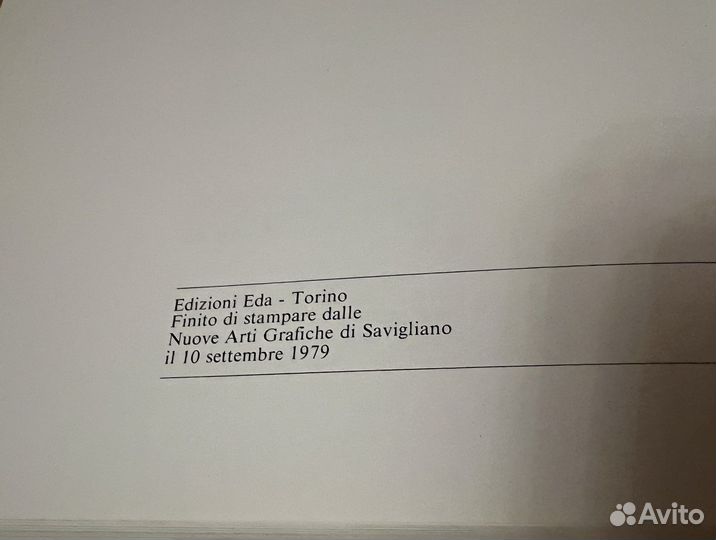 Редкое издание Италия. Книга