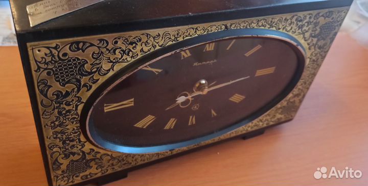 Настольные/каминные часы СССР Янтарь на ходу Кварц