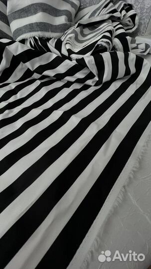 Ткань поплин полоска