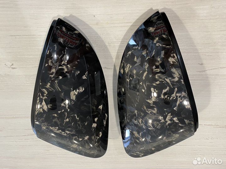 Накладки зеркал Skoda Octavia A7 кованый карбон