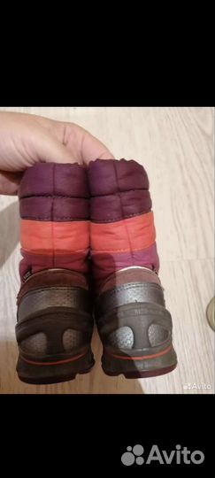 Ботинки демисезонные экко 22 для девочки