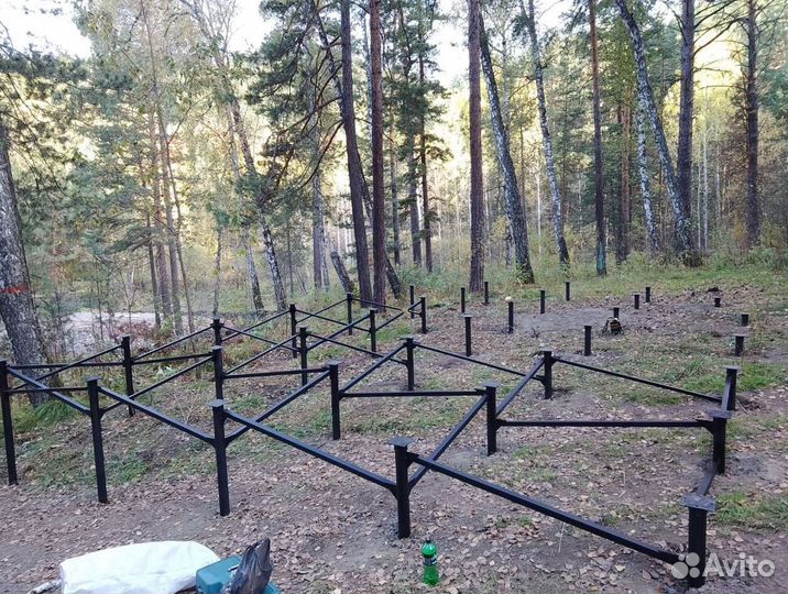 Винтовые сваи с установкой