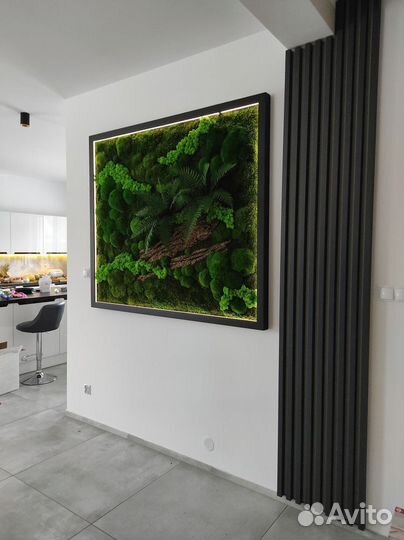 Картина из стабилизированного мха Тверь