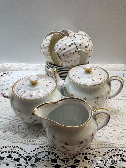 Чайный сервиз Золотой вьюнок дфз