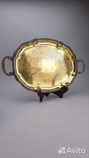 Старинные медные подносы