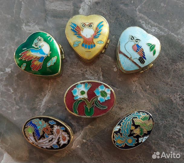 Шкатулки эмаль Клуазоне