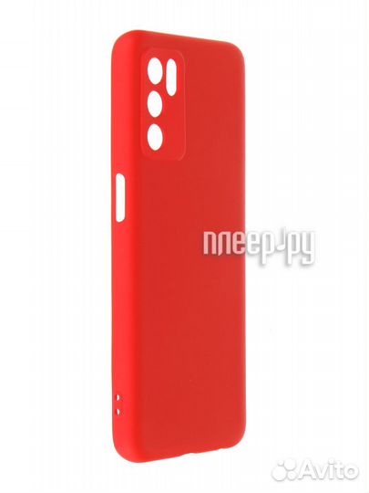 Чехол DF для Oppo A16 с микрофиброй Silicone R