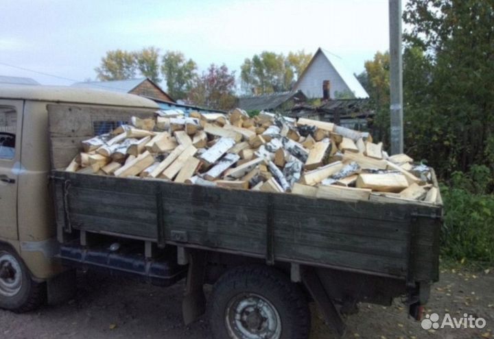 Дрова колотые дуб