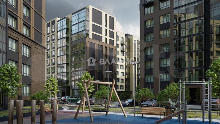 2-к. квартира, 69,3 м², 1/9 эт.