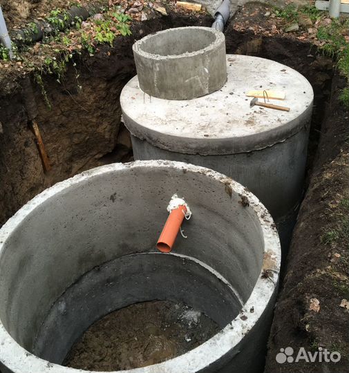 Канализация,скважина,выгребная яма,септик,отоплени