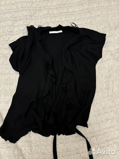 Блузка zara черная