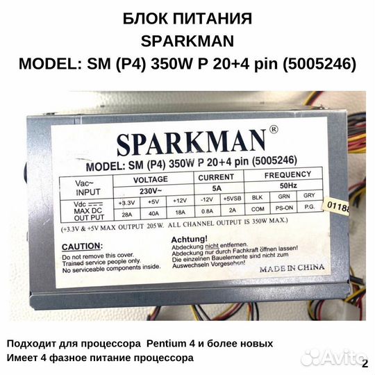 Видеокарта / Оперативная Память/Блок питания