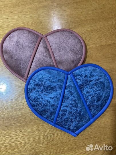 Кухонные прихватки в форме сердца