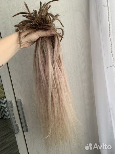 Волосы для наращивания 50 см бу