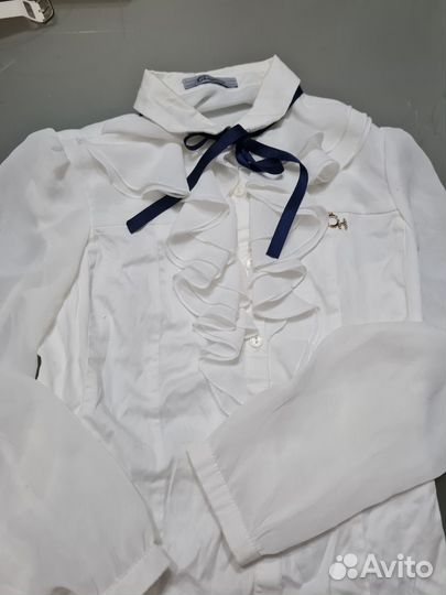 Блузка школьная, белая