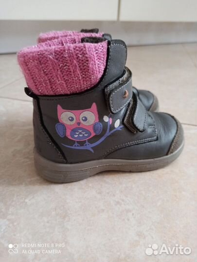 Ботинки для девочки натуральная кожа