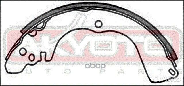 Колодки тормозные барабанные задние AKS-6723 AK
