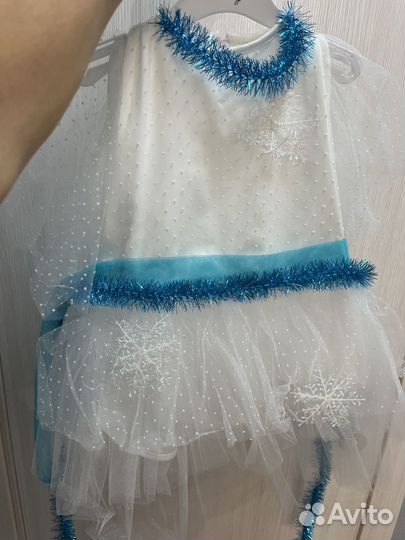 Новогодний костюм снежинка 98-104