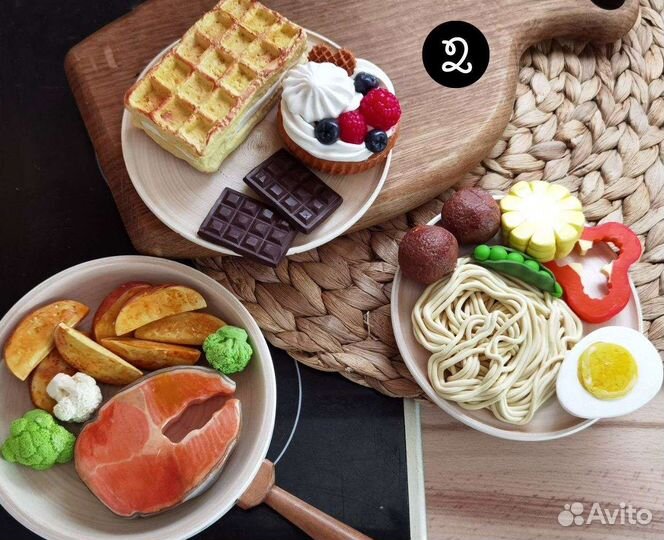 Набор еды из полимерной глины