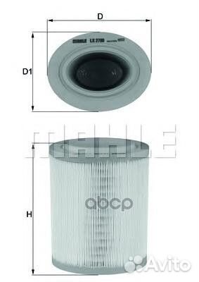 Фильтр воздушный lx2790 Mahle/Knecht